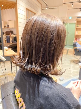 ラボヌールヘアーレーヴ 池袋店(La Bonheur hair reve) 外ハネミディボブ