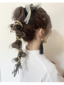 エルヘアー(el HaiR) 成人式セット《紐アレンジポニー》