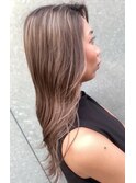 【ハイライト透明感カラー】#グレージュカラー 栄美容院20代30代