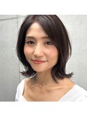 大人可愛いレイヤー外ハネ