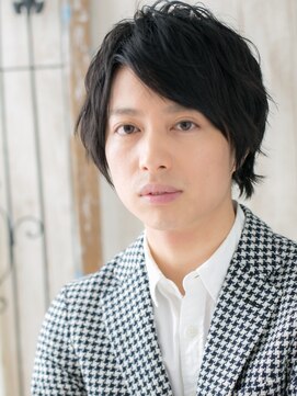 グルーミングサロン バーバー キャッスル 北浦和西口(Grooming salon Barber Castle) 斜めバングオシャレ短髪パーマ黒髪ショートウルフT北浦和