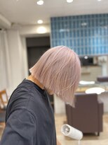 ペイジバイネオリーブ 吉祥寺店(Paige by Neolive)&nbsp;斜めバング/グレージュカラー/デザインカラー/吉祥寺