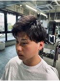 アップバングスタイル『前髪下ろすとショートマッシュも可能』