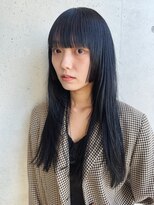 ソイリウム 下北沢(soi rium)&nbsp;姫カット_レイヤーカット_ブルーブラック_ステップカット_黒髪