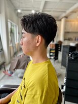 メンズカット バイ ソイクフ(メンズカット by SOY-KUFU)&nbsp;MEN'SHAIRアッシュブラックカルマパーマダークアッシュ