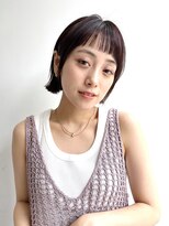 トルネード(TORNADO) 大人ミニボブ短め前髪あり面長丸顔エラ張り絶壁K20249825