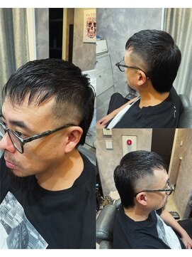 メグロバーバーショップロッポンギ 目黒六(MEGURO BARBER SHOP 6PPONGI) マレットヘア