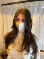 ヘアリゾート粋 ウナム 新宿東口店(enam)&nbsp;韓国レイヤー/くびれスタイル/艶髪/ダークブラウン