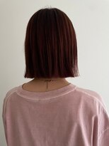 ニュイ 高槻 阪急茨木店(nui)&nbsp;黒髪ボブルフネビージュ小顔ワンレンスペインカール