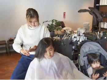 キールポート(KIRPORT.)の写真/落ち着いた雰囲気の"KIRPORT.亀戸"お子様同伴のパパママ必見！ゆったりとしたサロンタイムをお楽しみ下さい