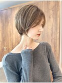 ショートボブショートヘア丸みくびれ小顔カット30代40代50代青山