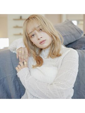 リタ(rita.) レイヤーロブ×ミルクティーベージュ