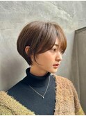 前髪長めショート