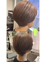 パーチェヘアー(pace hair)&nbsp;50代/白髪カラー/ショートボブ