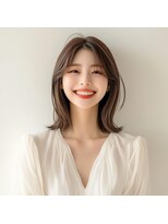 e.m.a プレミアムビューティーサロン 栄駅店(e.m.a PREMIUM BEAUTY SALON)&nbsp;くびれヘア/イメチェン/外ハネボブ/美髪/ワイドバング/髪型