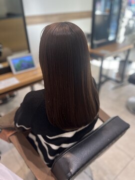 ケンジ 南林間(KENJE) 艶髪×髪質改善×ピンクブラウンカラー【南林間】