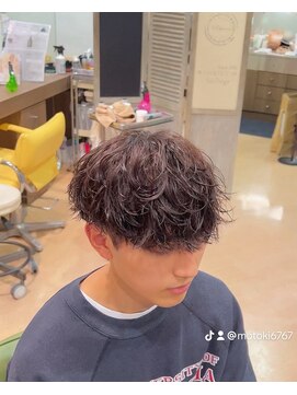 シャドウパーマ波巻きパーマ韓国風パーマニュアンスパーマ