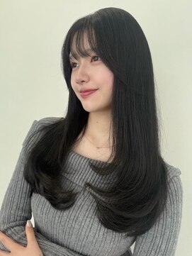 ユーフォリア 銀座本店(Euphoria) ★ワンカールモテ髪前髪小顔カットサイドバング艶感