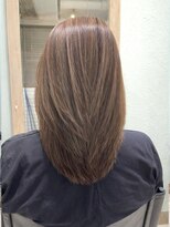 ヘアーメイクオズ(hair make O/S) 大人艶レイヤー×ナチュラルベージュ