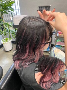 ミニィバイミラーズ(Miniy by Miroirs) black×pink☆umbrella