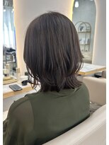 エレノア 渋谷公園通り店(Eleanor)&nbsp;【錦まりな】外ハネレイヤーボブ×グレーバイオレット