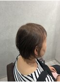 大人女性にオススメ☆丸みレイヤーボブ×透明感アッシュカラー