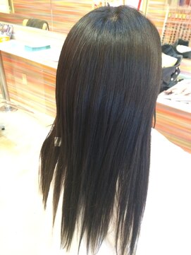 エクステンション スパイスガール(SPICE GIRL) 地毛ミディアムから ストレートエクステ