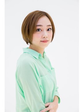 ヘアーサロン イルア 北越谷(hair salon I'LUNA) カーキアッシュショートボブ。