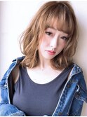 大人かわいいひし形ミディアム 小顔