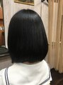 かみ切処 和 トロワ(Trois) 高校生フレンチカット+炭酸泉シャンプーのみで艶仕上げボブ