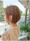 大人かわいいローライトココアブラウンゆるふわ無造作パーマ