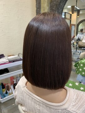 スタジオドーム(studio DOmE) ミディアムボブ/ガーリー/ミルクチョコレート/艶髪/30代/40代