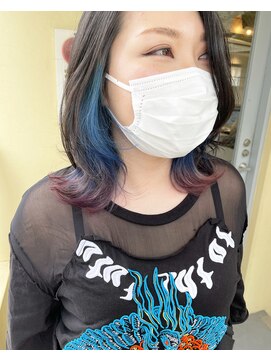 エンシー(ENCI) ミディアム/インナーカラー/グラデーション/インナーハイライト