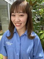 トップヘアー スパアンドリラクゼーション 安城(spa&relaxation)&nbsp;夏も人気明るめベージュカラー