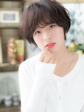 カバーヘア ブリス 大宮西口(COVER HAIR bliss) 大人かわいいくせ毛風黒髪小顔ボブショートb大宮