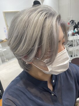 ネイロ 錦糸町(NeiRo) ボブカーキグレージュマッシュショート大人かわいい