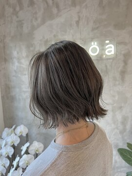 ニコア 千葉(nicoa) シアーカラー/くすみブルー/グレーベージュ[千葉/千葉駅]