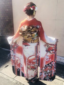 エフジェイメイド(F.J.MADE.) ＃成人式ヘアアレンジ＋着付け