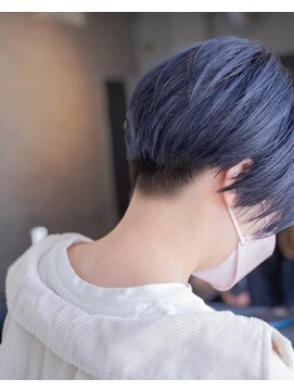 シャロン(SHARON) 【SHARON原宿】ハンサムショート× ブルーグレージュ