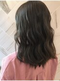 脱。老け髪＊透け感ダークマットグレージュ