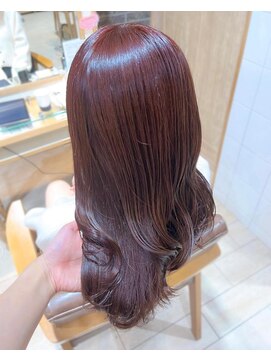 プラグ バイ ネオリーブ(plug by neolive) チェリーピンクショコラアッシュ×髪質改善 [髪質改善/縮毛矯正]