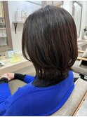 【伸ばしかけもオシャレに♪】外ハネレイヤーボブ
