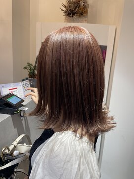 アヴァンスアンス 広島袋町店(AVANCE.ens) ダブルカラーカラーとピンクカラー