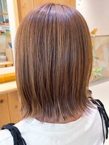 タイズ(ties) 20代30代40代ハイライト透け感ナチュラルブラウンくびれミディ