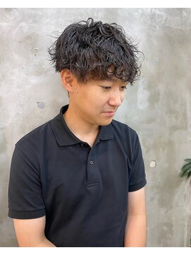 エトネ ヘアーサロン 仙台駅前(eTONe hair salon) 刈り上げマッシュ×波巻きスパイラルパーマ