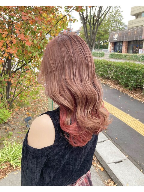 cherry pink × inner color