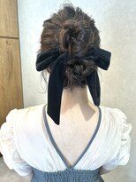 ヘアーウーノイルヴェント(HAIR UNO ilvento)&nbsp;アップリボンアレンジ