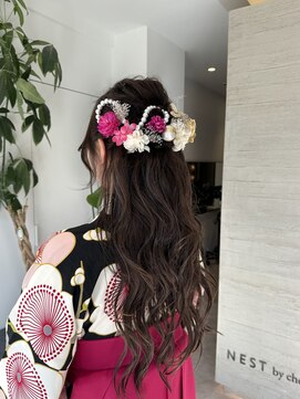 ネストバイコード(NEST by chord) 【NEST 熊谷】卒業式アレンジ　袴着付け