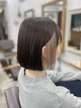 リッカ(RICCA) 【イヤリングカラー】ミニボブ×無敵ミルクティーベージュ♪