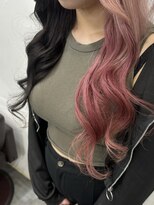 プルエクステのお店ネクスト(NEXT)&nbsp;#プルエクステ#ピンク#ツートンカラー